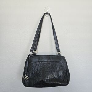 Vintage Y2K Monsac Original Snake Print Embossed Shoulder Bag